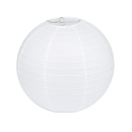 Lampion papírból, kör alakú, fehér 30, 40cm