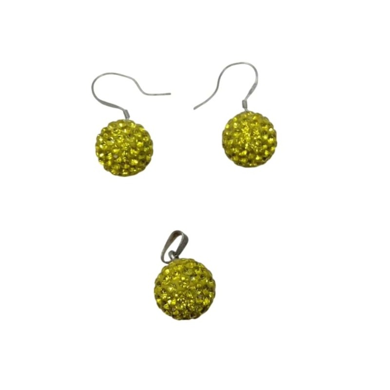 Sárga ékszer szett Swarovski Elements