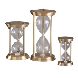 Újratölthető homokóra, emlék, dekoratív, vintage, fém