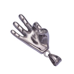 Rozsdamentes acél medál búvároknak, kézmozdulat Oké, OK