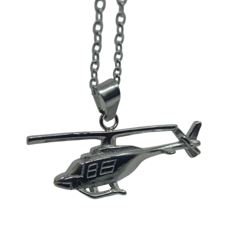 Nyaklánc medál helikopter lánccal