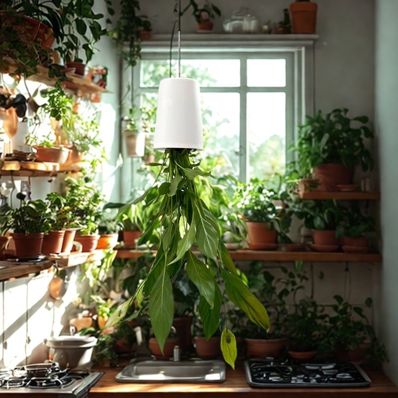 Kvetináč závesný stropný plastový, sky planter