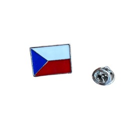 Kitűző, bross cseh zászlóval – Cseh Köztársaság, Csehország