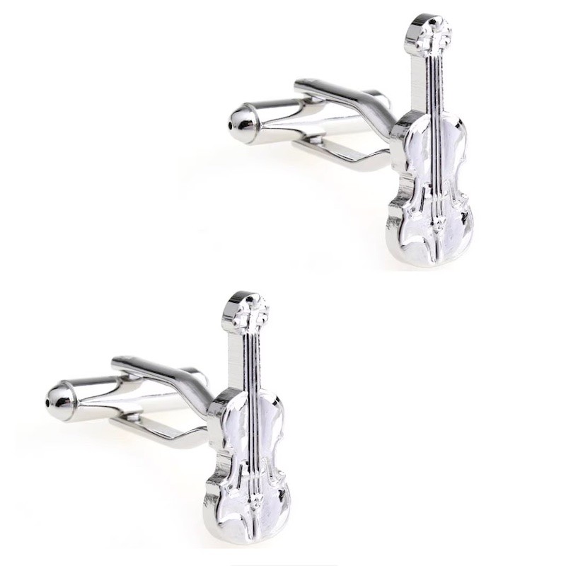 Spinki do mankietów dla gracza na skrzypce