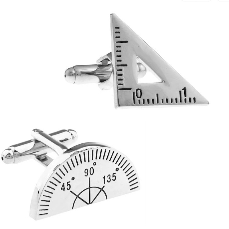 Spinki do mankietów geometria, projektant