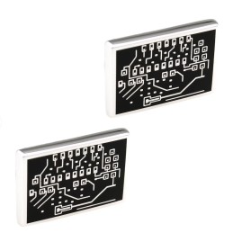 Manžetové knoflíčky tištěný spoj, pro elektroinženýra