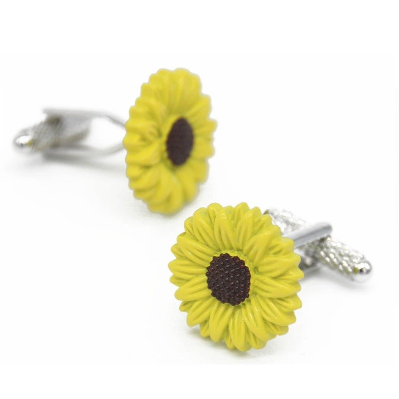 Manžetové knoflíčky slunečnice, sunflower