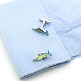 Manžetové knoflíčky mečoun, merlin, barevné