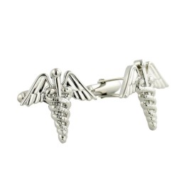 Manžetové knoflíčky okřídlená hůl, caduceus, lékařské