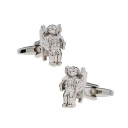 Spinki do mankietów kosmonauta, skafander, kosmos