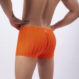 Pánské boxerky poloprůhledné, pruhované, ultra tenké