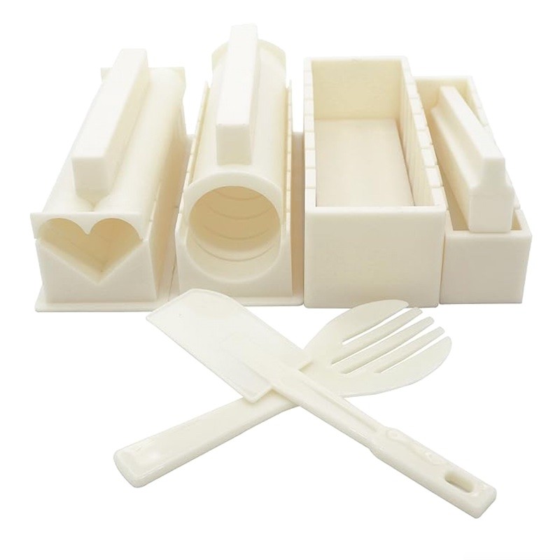 Súprava 10 formičiek na sushi, forma na ryžu na prípravu sushi