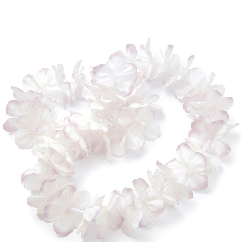 Hawaii party věnec bílý, svatební