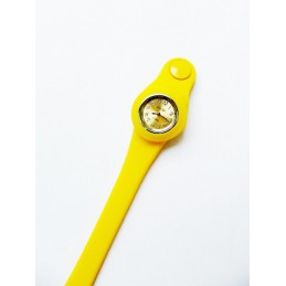 Žlté silikónové hodinky