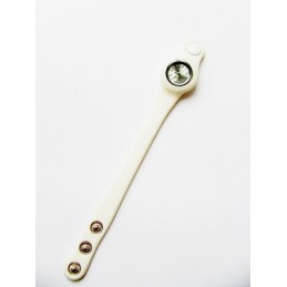 Biele hodinky zo silikónu