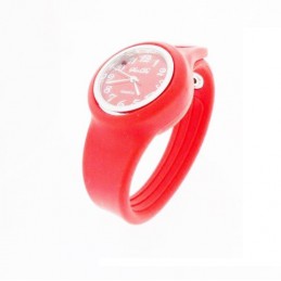 Czerwony zegarek silikonowy