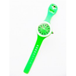 Okrągły zielony zegarek