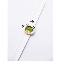 Biały dziecięcy zegarek silikonowy Angry Birds