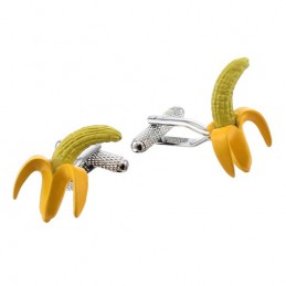 Spinki mankietowe banan