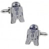 Spinki do mankietów robot Star Wars R2-D2  Droid, które z pewnością docenią fani filmu Star Wars. Spinki do mankietów robot R2-D2 droid jako niezwykły prezent i dodatek do świątecznej koszuli. Te spinki do mankietów z wzorem robota ze Star Wars są w kolorach białych, niebieskich i szarych.